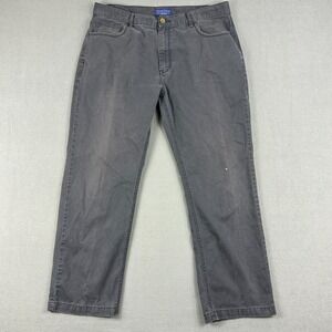 Pendleton Pants Mens 38x30 Navy‎ Blue Distressed Chino Faded